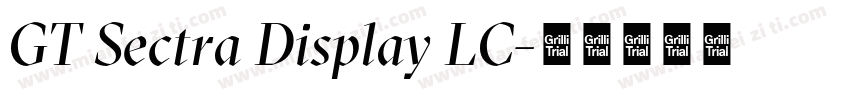GT Sectra Display LC字体转换